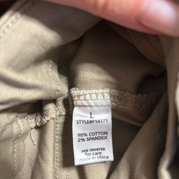 Active USA Khaki Women's Skorts with Silver Buckle - Picture 7 of 7